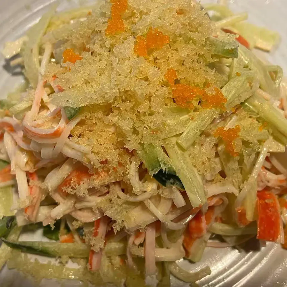 Kani salad served at Kirin Ramen Sushi and Asian Cuisine, a Japanese Asian-style restaurant in Yukon.